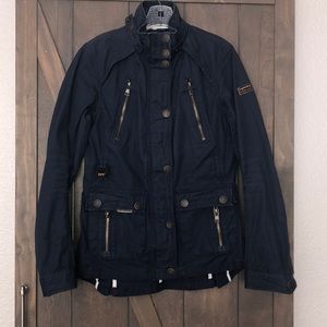 Superdry limited navy coat